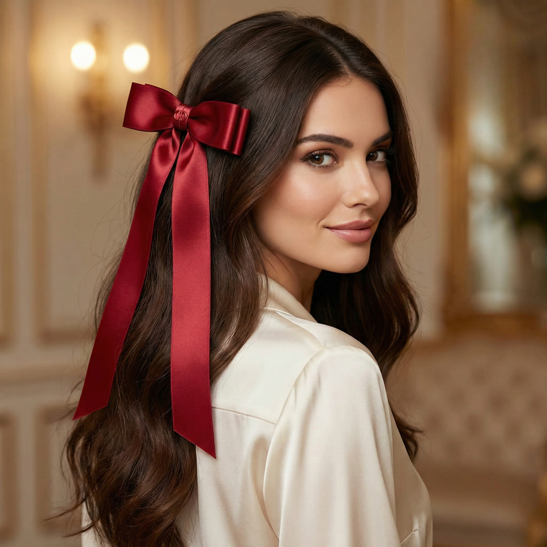 Magnetic Clip Bow Hair Accessory