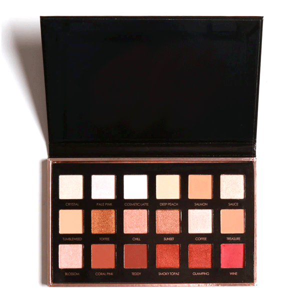 Warm Eyeshadow Palette – Rich And Long-Lasting Color-My Makeup Brushset