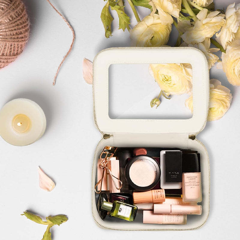 Makeup Bag Cosmetic Organizer Case With Waterproof Design And Zipper-My Makeup Brushset