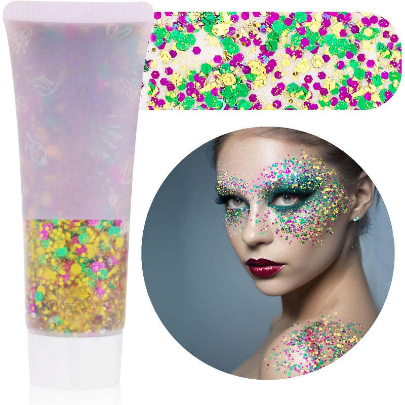 Multi Occasion Party Glitter Gel for Events and Celebrations-My Makeup Brushset