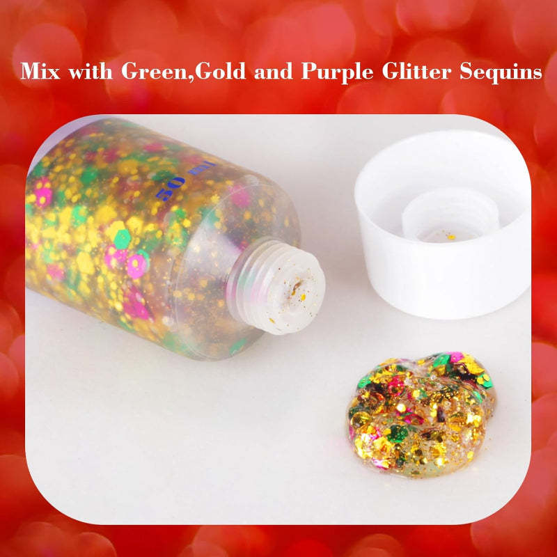 Multi Occasion Party Glitter Gel for Events and Celebrations-My Makeup Brushset