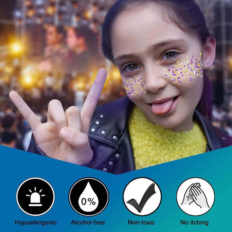 Multi Occasion Party Glitter Gel for Events and Celebrations-My Makeup Brushset