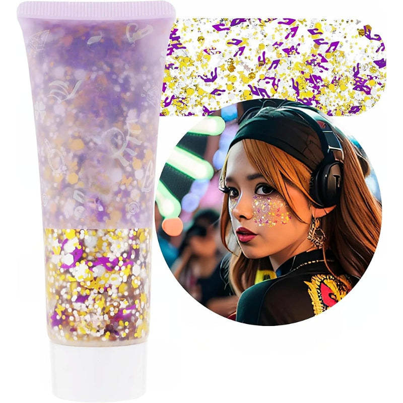 Multi Occasion Party Glitter Gel for Events and Celebrations-My Makeup Brushset