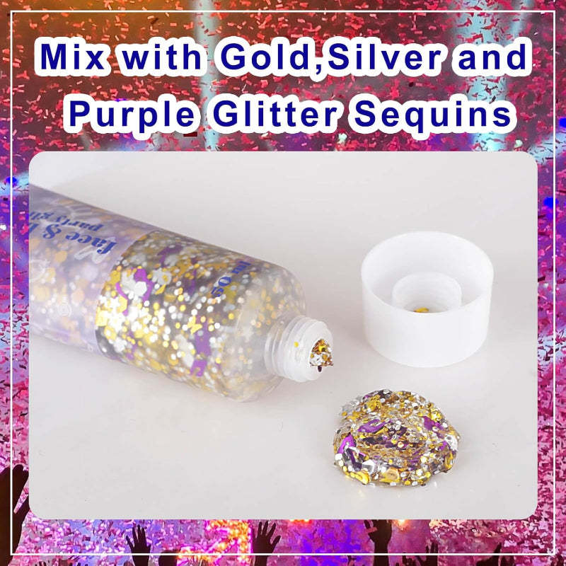 Multi Occasion Party Glitter Gel for Events and Celebrations-My Makeup Brushset