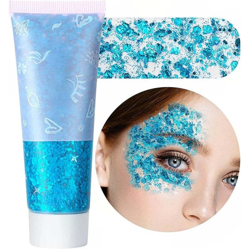 Multi Purpose Party Glitter Gel for Events and Celebrations-My Makeup Brushset