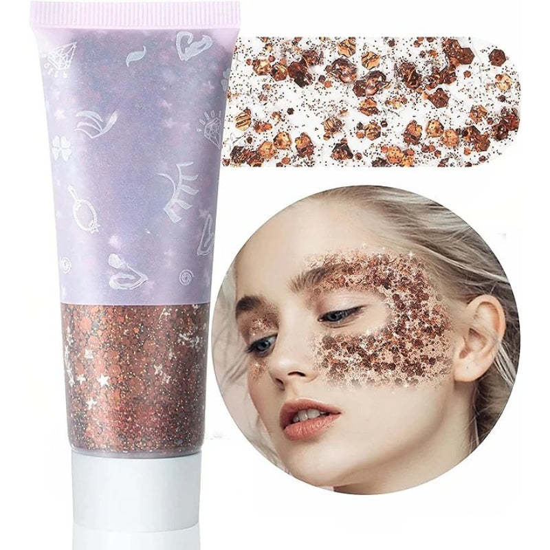 Multi Purpose Party Glitter Gel for Events and Celebrations-My Makeup Brushset