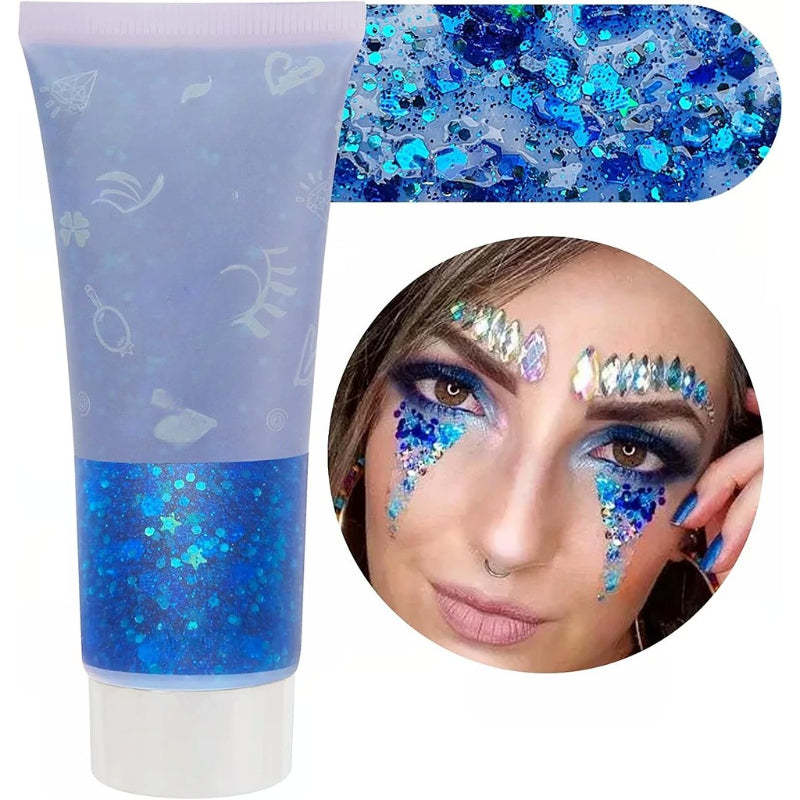 Multi Purpose Party Glitter Gel for Events and Celebrations-My Makeup Brushset