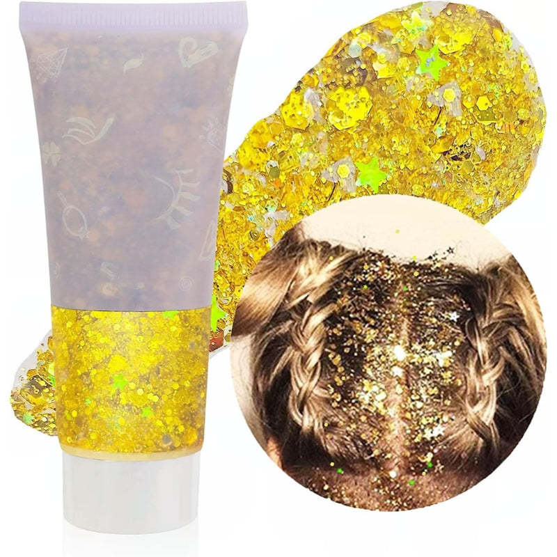 Multi Purpose Party Glitter Gel for Events and Celebrations-My Makeup Brushset