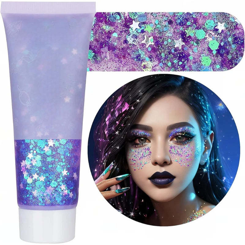 Multi Purpose Party Glitter Gel for Events and Celebrations-My Makeup Brushset