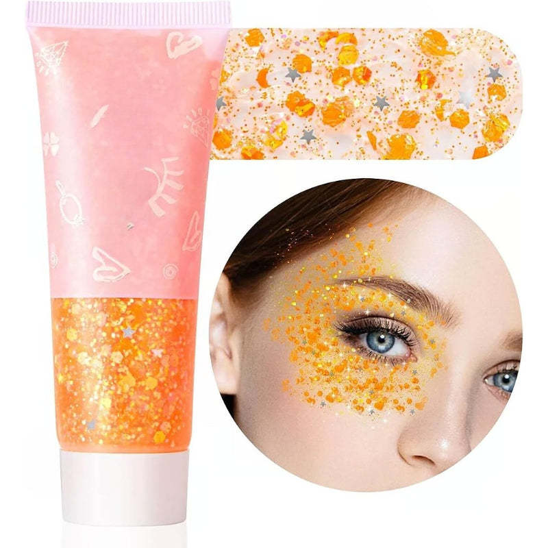 Multi Purpose Party Glitter Gel for Events and Celebrations-My Makeup Brushset