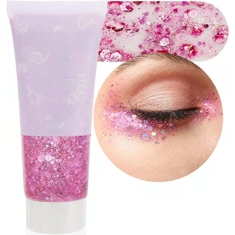 Multi Purpose Party Glitter Gel for Events and Celebrations-My Makeup Brushset