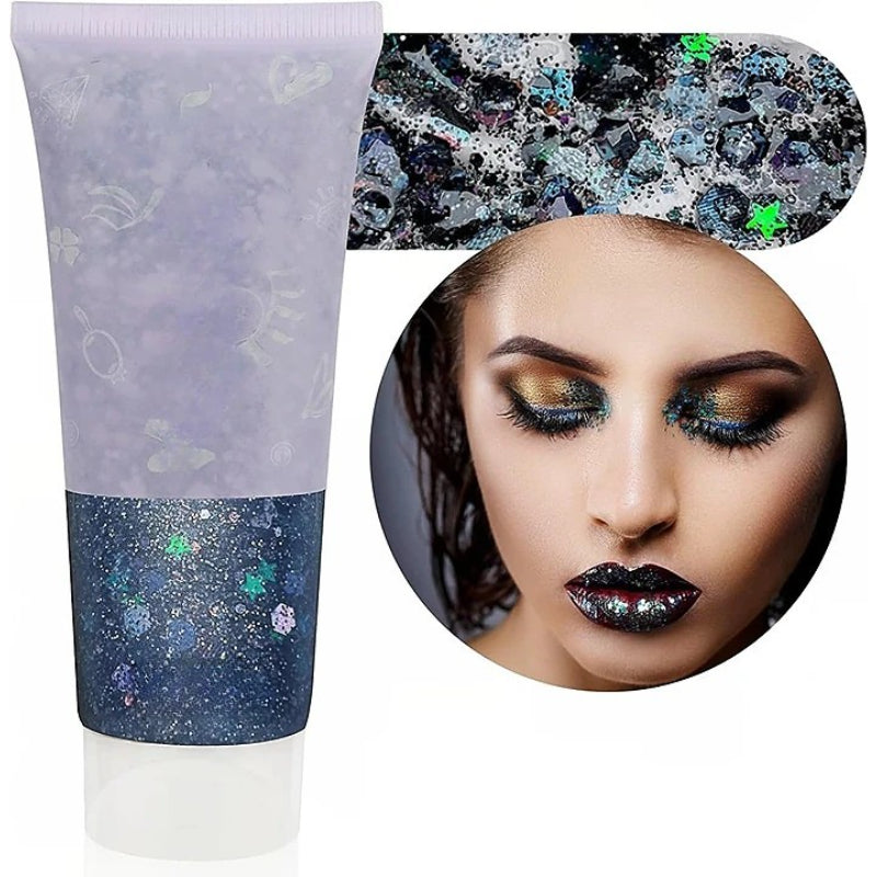 Multipurpose Party Glitter Gel for Festivals and Celebrations-My Makeup Brushset