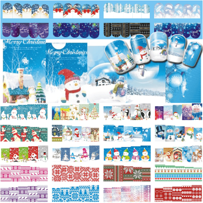 Christmas Nail Stickers ,  - My Make-Up Brush Set - US, My Make-Up Brush Set
 - 1