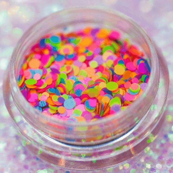 Multicolor Radiant Nail Confetti – A Fun and Vibrant Nail Art Essential-My Makeup Brushset