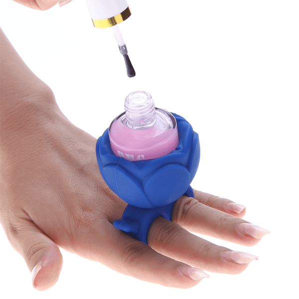 Silicone Nail Polish Holder - Portable Nail Care Tool-My Makeup Brushset
