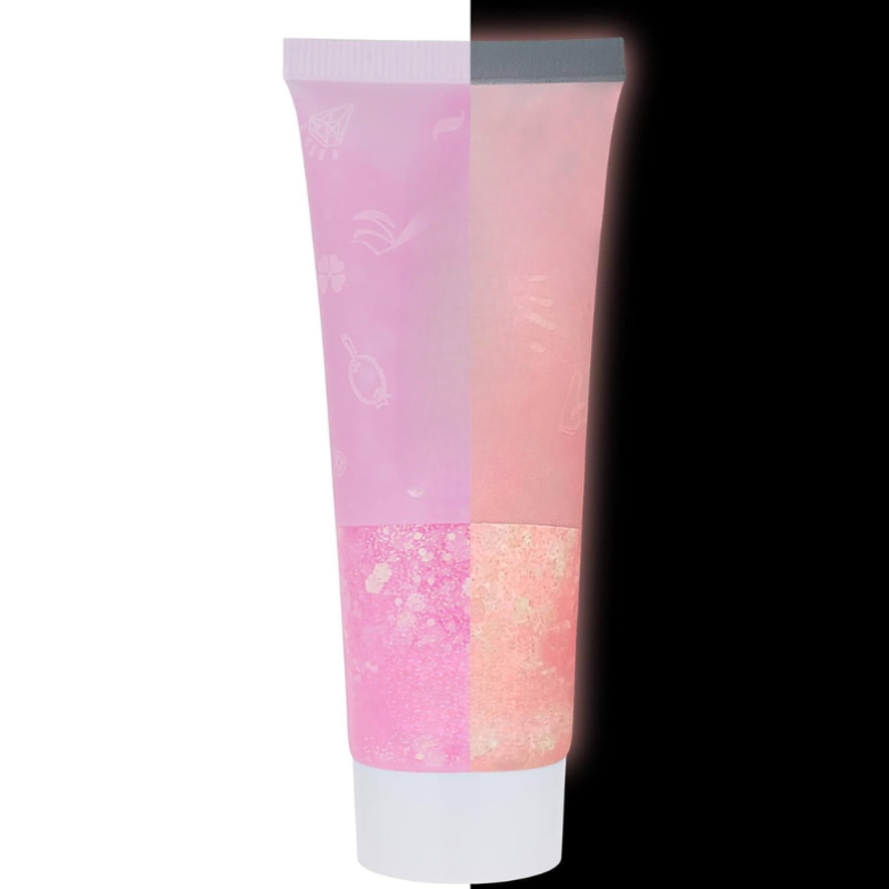 Neon Glitter Gel Color Changing And UV Reactive Sparkle Gel-My Makeup Brushset