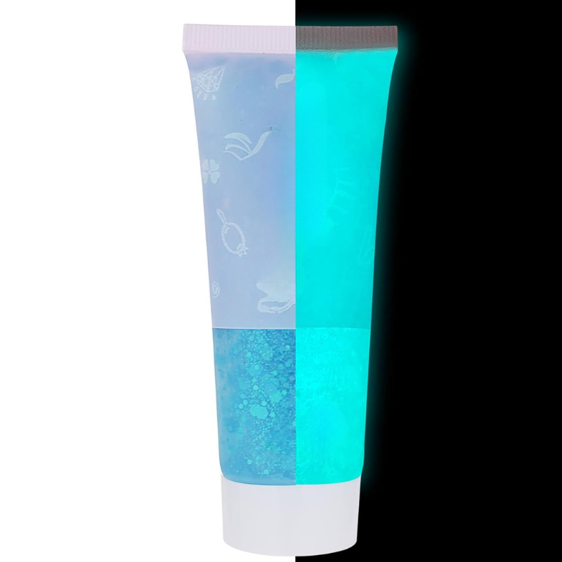 Neon Glitter Gel Color Changing And UV Reactive Sparkle Gel-My Makeup Brushset