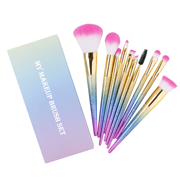 Glitter Glamour Brush Set – For Flawless Makeup Application-My Makeup Brushset