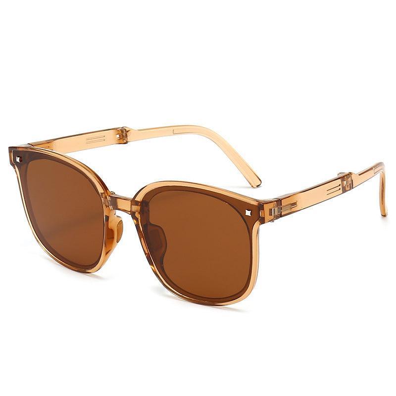 Compact Folding Sunglasses - Men and Women For Vibrant color-My Makeup Brushset