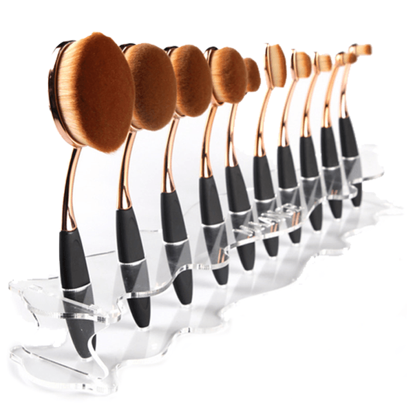 Oval Brush Holder – Organize and Protect Your Makeup Brushes-My Makeup Brushset