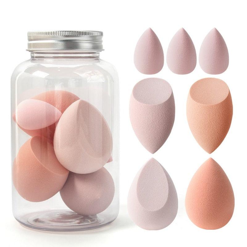 7 Pcs Makeup Sponge Set with Storage Box – Blending Made Easy-My Makeup Brushset