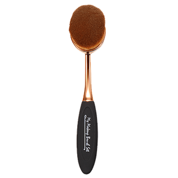 Foundation Oval Brush – Soft Synthetic Bristles for Flawless Blending-My Makeup Brushset