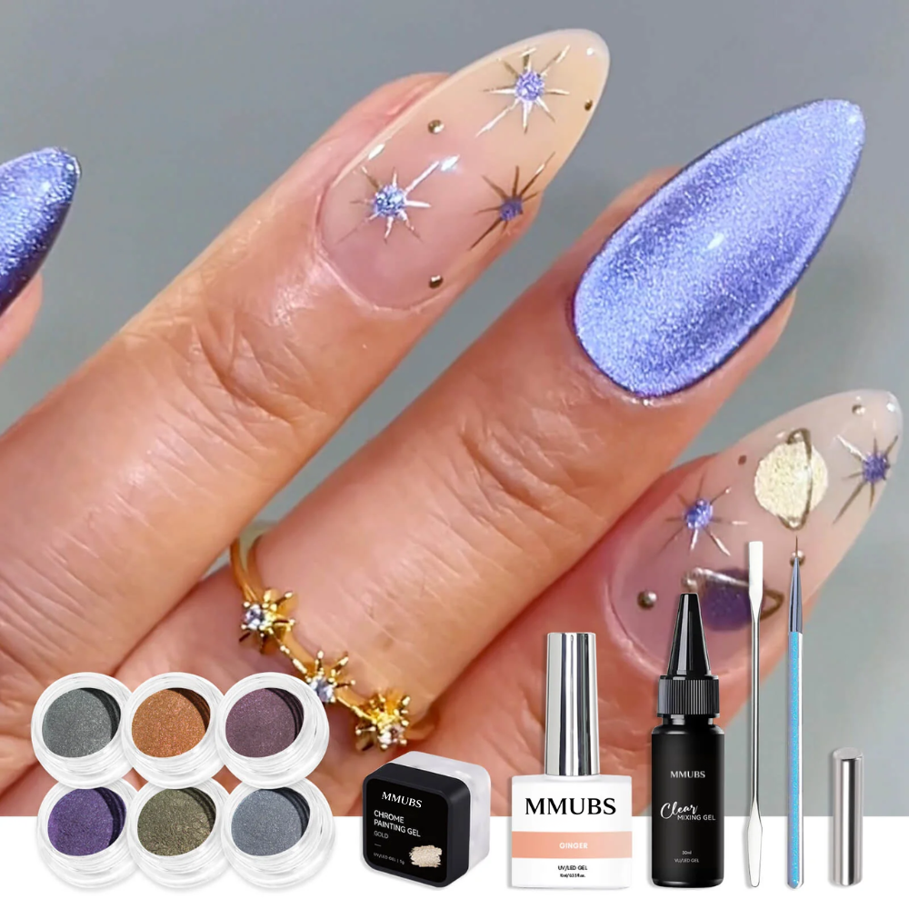 Purple Galaxy Magnetic MMUBS IG Nail Kit Set