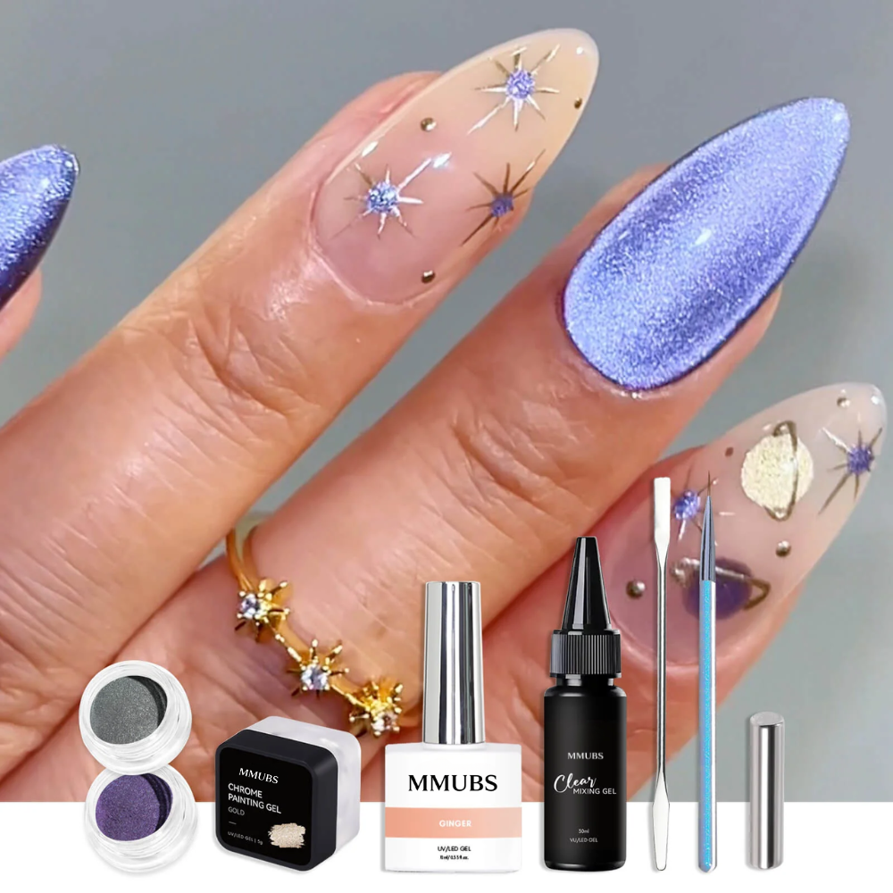Purple Galaxy Magnetic MMUBS IG Nail Kit Set