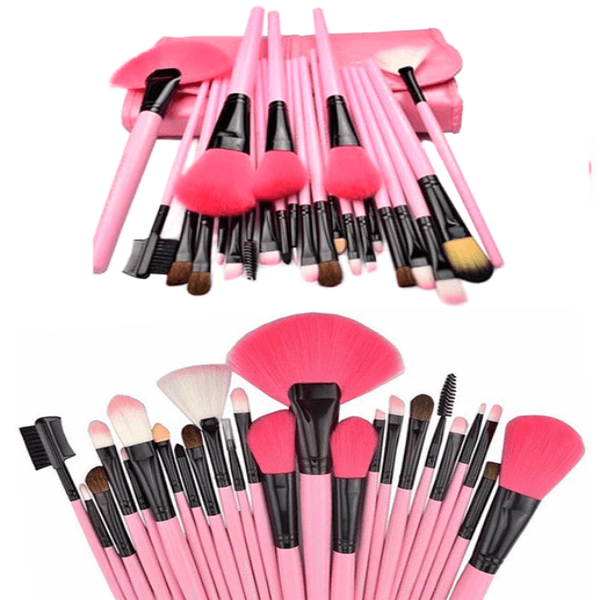 24 Piece Pink Glory Brush Set with Free Case , Make Up Brush - MyBrushSet, My Make-Up Brush Set
 - 5