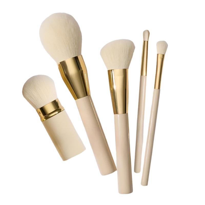 Professional 5 Piece Vegan Makeup Brush Set For Flawless Look-My Makeup Brushset