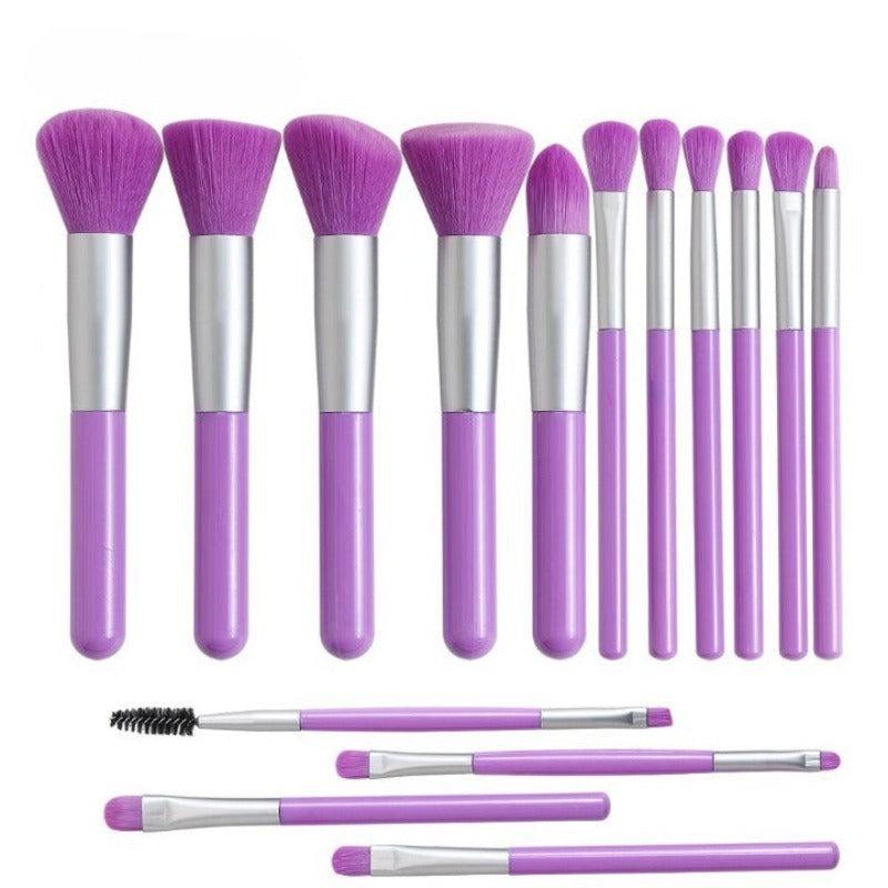 15 Pcs Neon Makeup Brush Set - Colorful & Soft Bristles-My Makeup Brushset