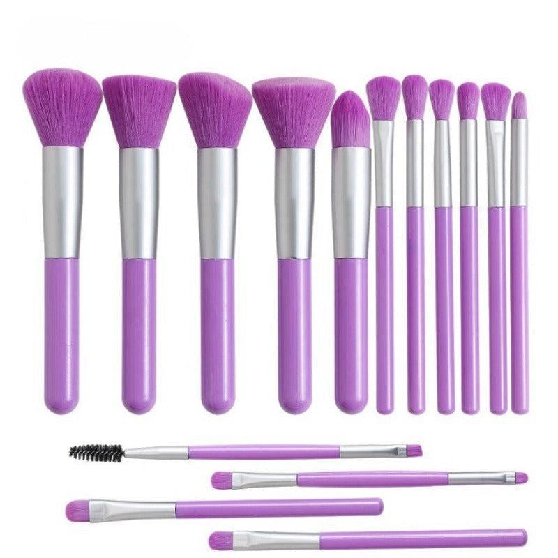 15 Pcs Neon Makeup Brush Set - Colorful & Soft Bristles-My Makeup Brushset