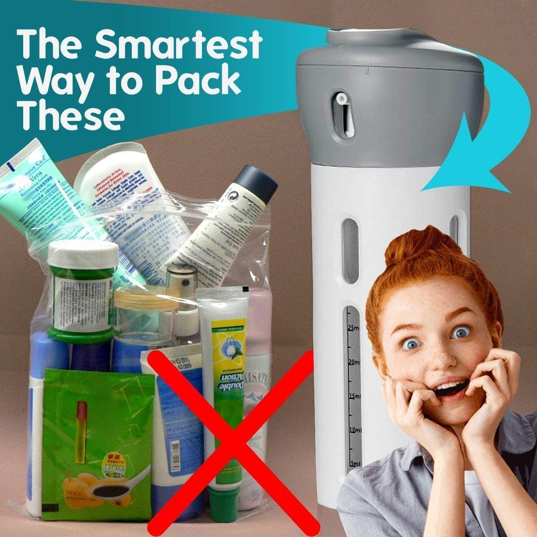 4 in 1 Portable Lotion Dispenser - Your Ultimate Travel Companion-My Makeup Brushset