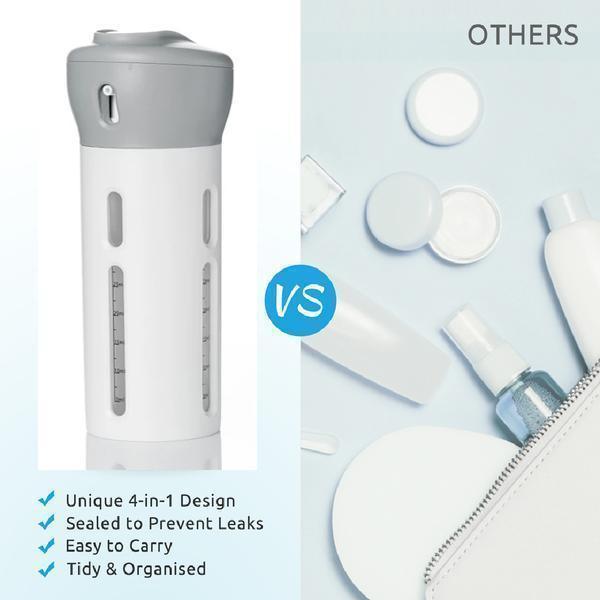4 in 1 Portable Lotion Dispenser - Your Ultimate Travel Companion-My Makeup Brushset