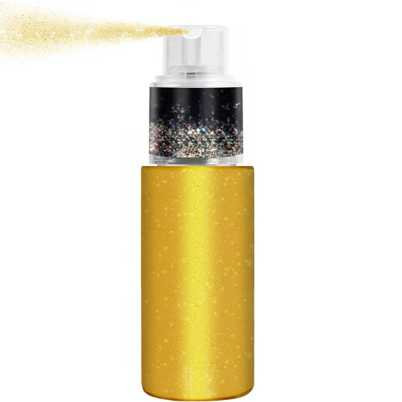Shimmer Glitter Spray For Hair And Body Styling And Events-My Makeup Brushset