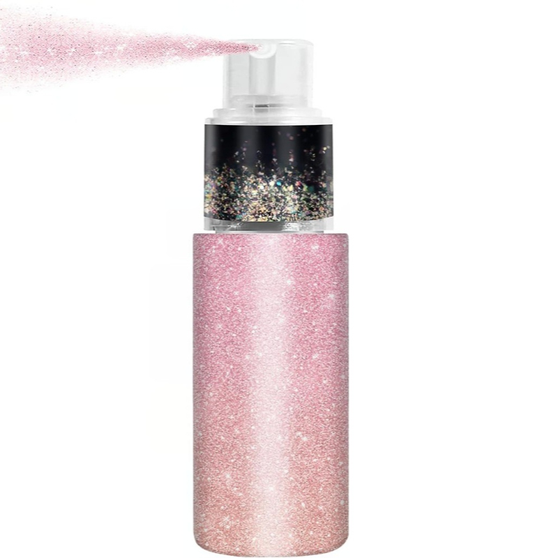 Shimmer Glitter Spray For Hair And Body Styling And Events-My Makeup Brushset