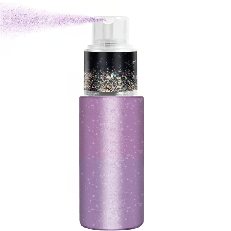 Shimmer Glitter Spray For Hair And Body Styling And Events-My Makeup Brushset