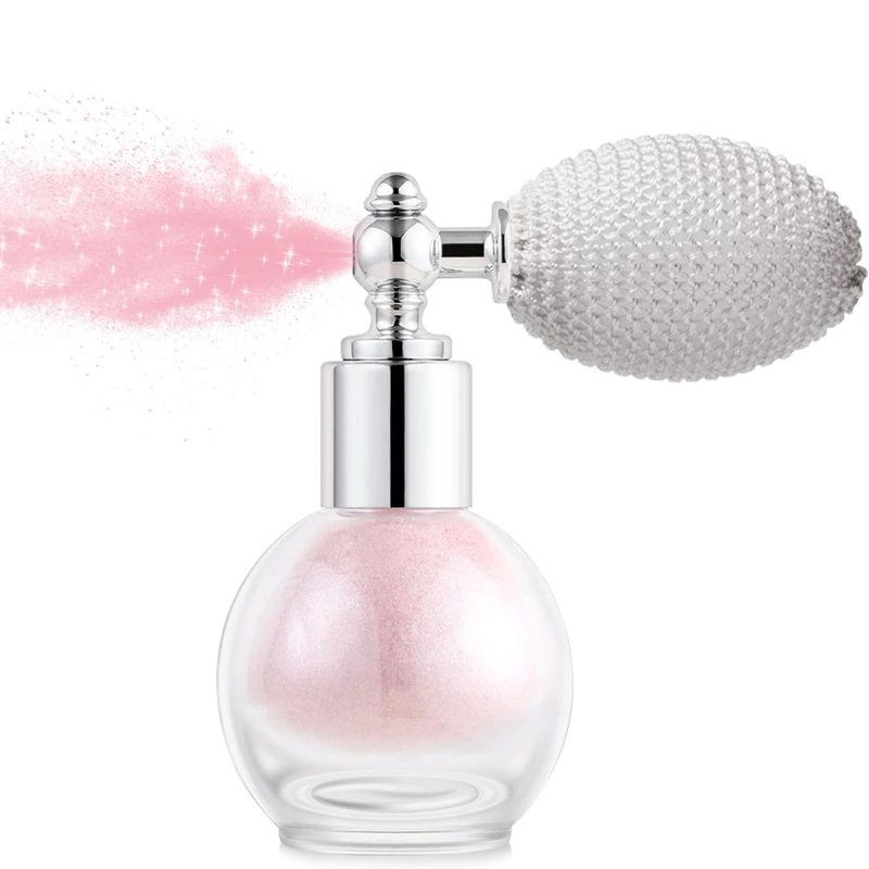Shimmer Powder Spray for Makeup And Festival Glow-My Makeup Brushset