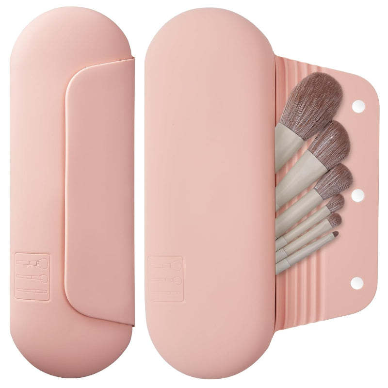 Silicone Brush Holder Travel Friendly with Magnetic Closure-My Makeup Brushset