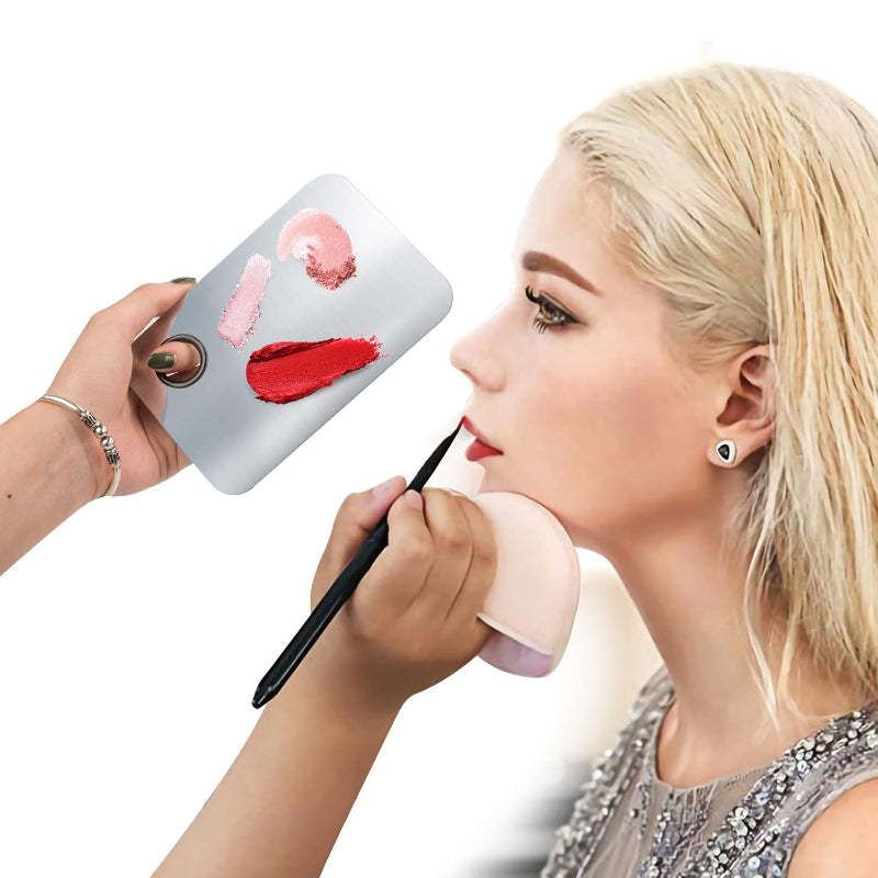 Makeup Mixing Palette Stainless Steel Tray For Cosmetics And Beauty-My Makeup Brushset