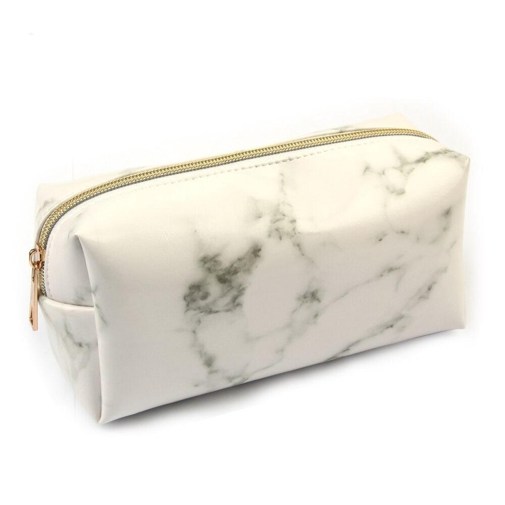 1 Pcs Marble Brush Bag – Stylish and Durable Storage Case-My Makeup Brushset