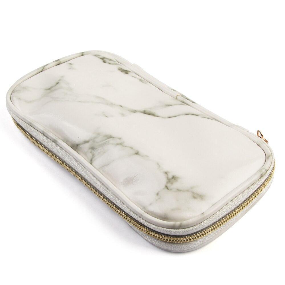 1 Pcs Marble Brush Bag – Stylish and Durable Storage Case-My Makeup Brushset