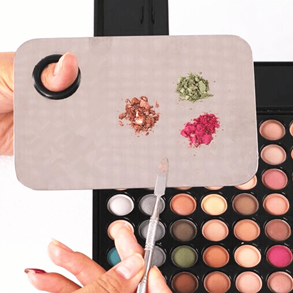 Stainless Steel Mixing Palette – Precision and Custom Blending-My Makeup Brushset