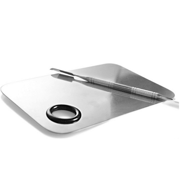 Stainless Steel Mixing Palette – Precision and Custom Blending-My Makeup Brushset