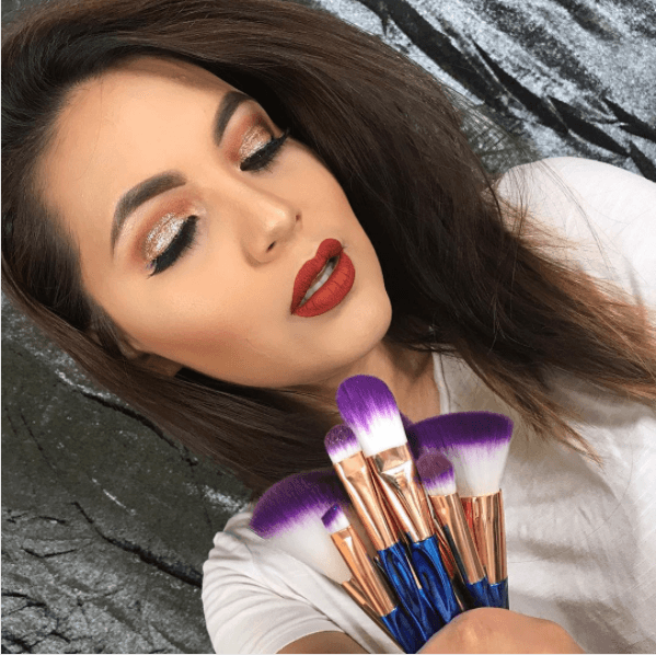 8 Piece Rainbow Brush Set – Mermaid Soft Bristles for Application-My Makeup Brushset