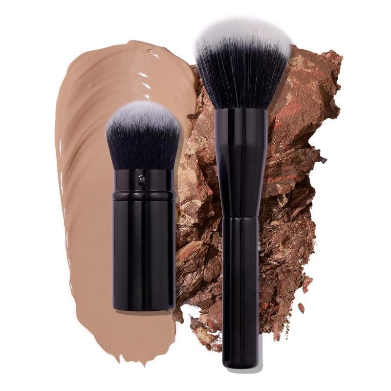 2Piece Makeup Brush Set For Powder And Foundation Application-My Makeup Brushset
