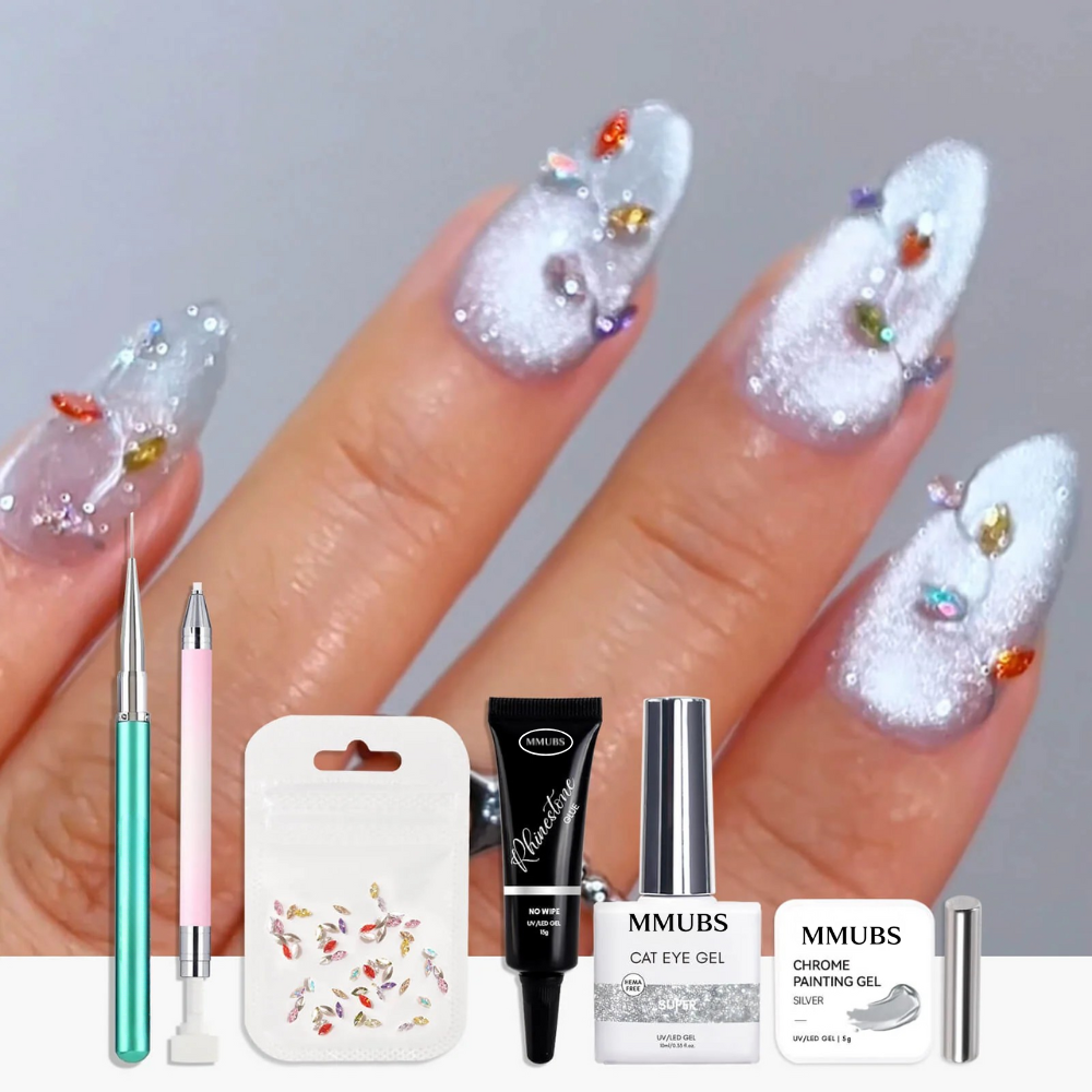 Crystal Christmas Light MMUBS IG Nail Art Kit Set