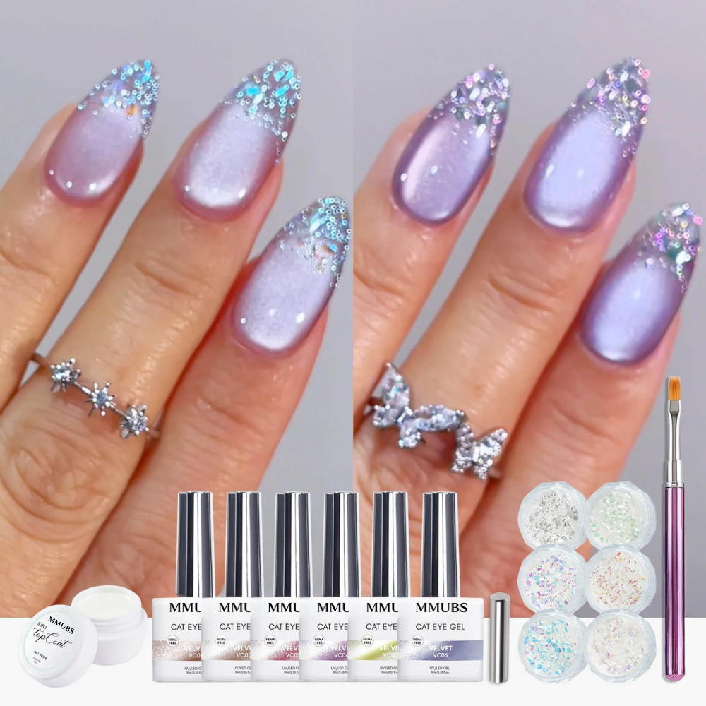 Aurora MMUBS Bubble Glitter IG Nail Kit Set