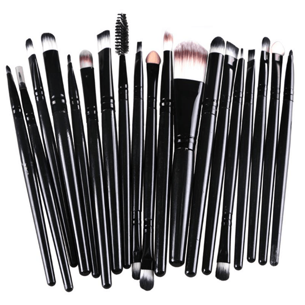 20 Piece Essential Brush Set – Perfect for Makeup Application-My Makeup Brushset