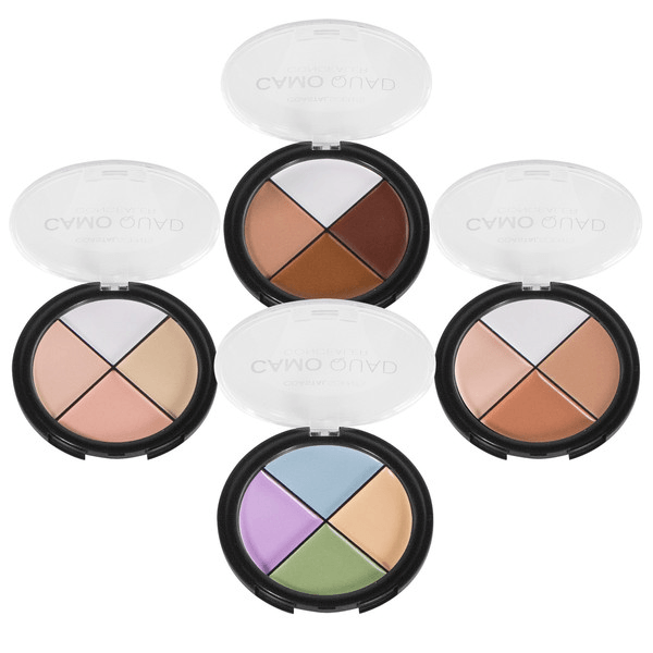 Camo Quad Concealer Palette – Custom Blend for Flawless Coverage-My Makeup Brushset